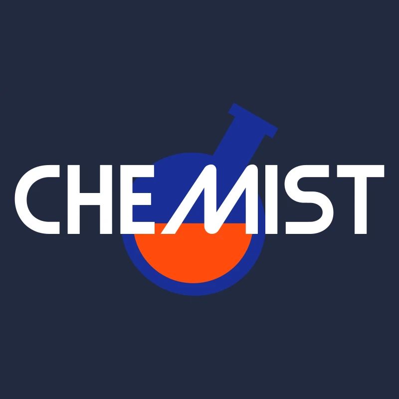 Chemist (geneigter Rundkolben mit Flüssigkeit)