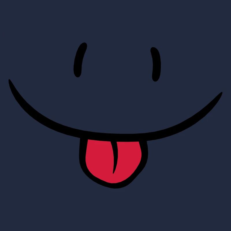 Visage comique effronté