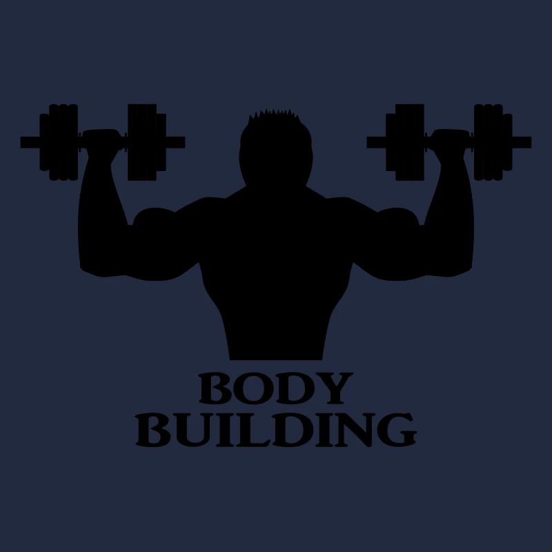 Bodybuilder avec haltères