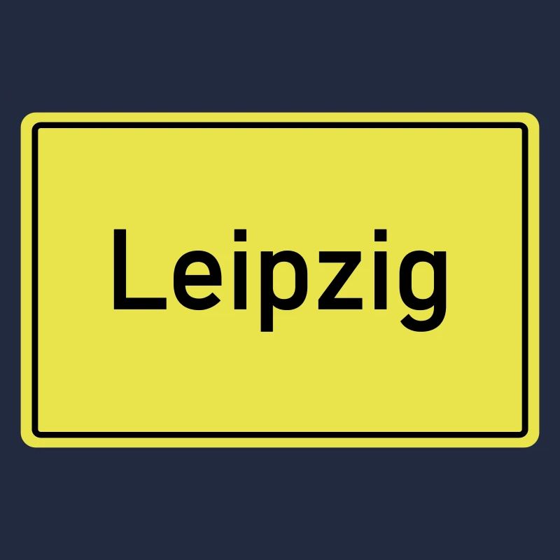 Town sign Leipzig