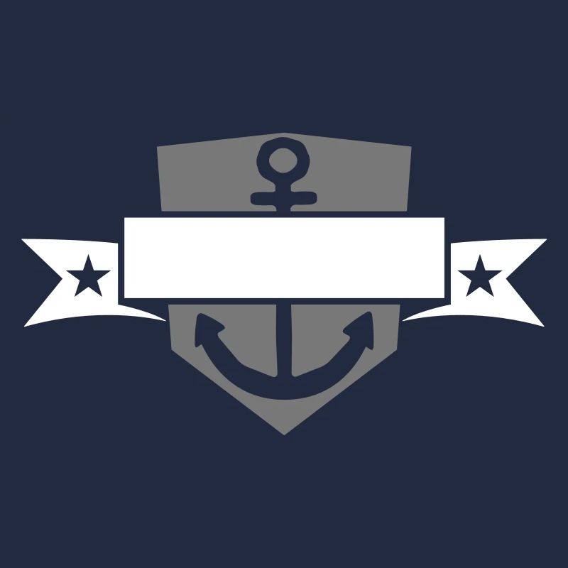 bannière bouclier blason nom de texte ancré ancre jeter