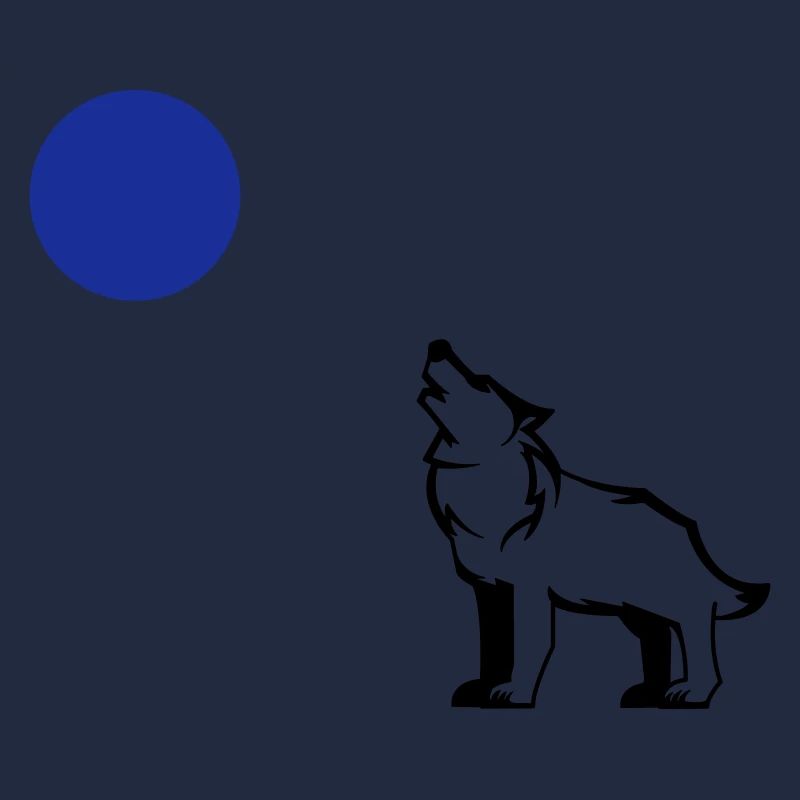 wolf vollmond