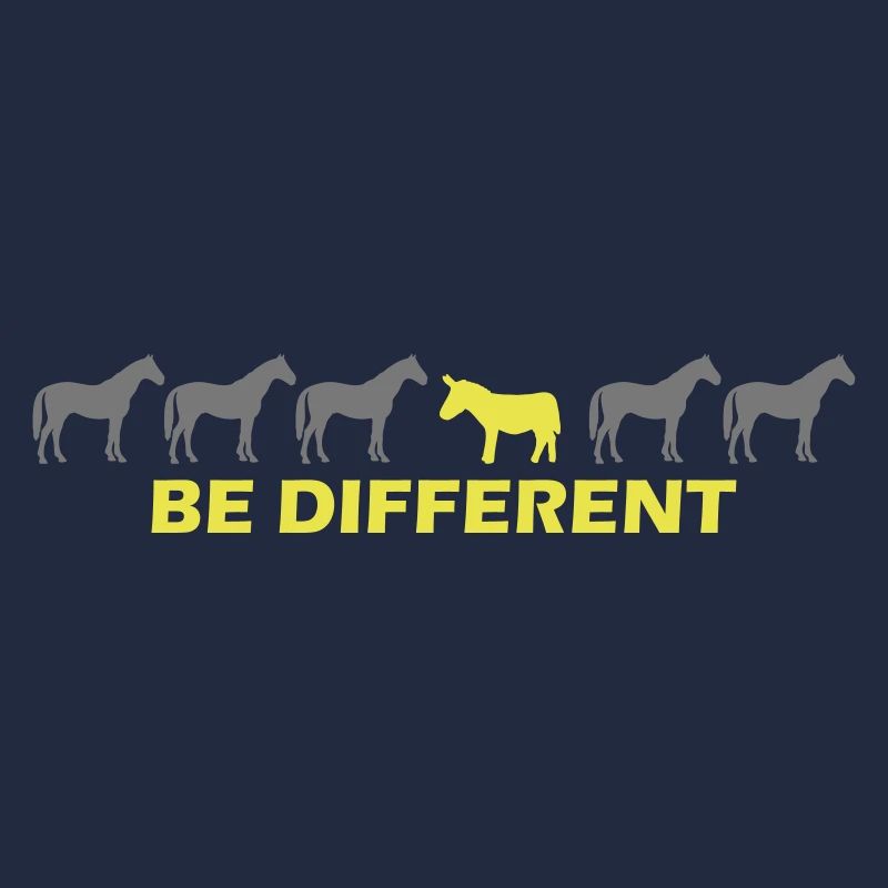 être différent - âne vs cheval
