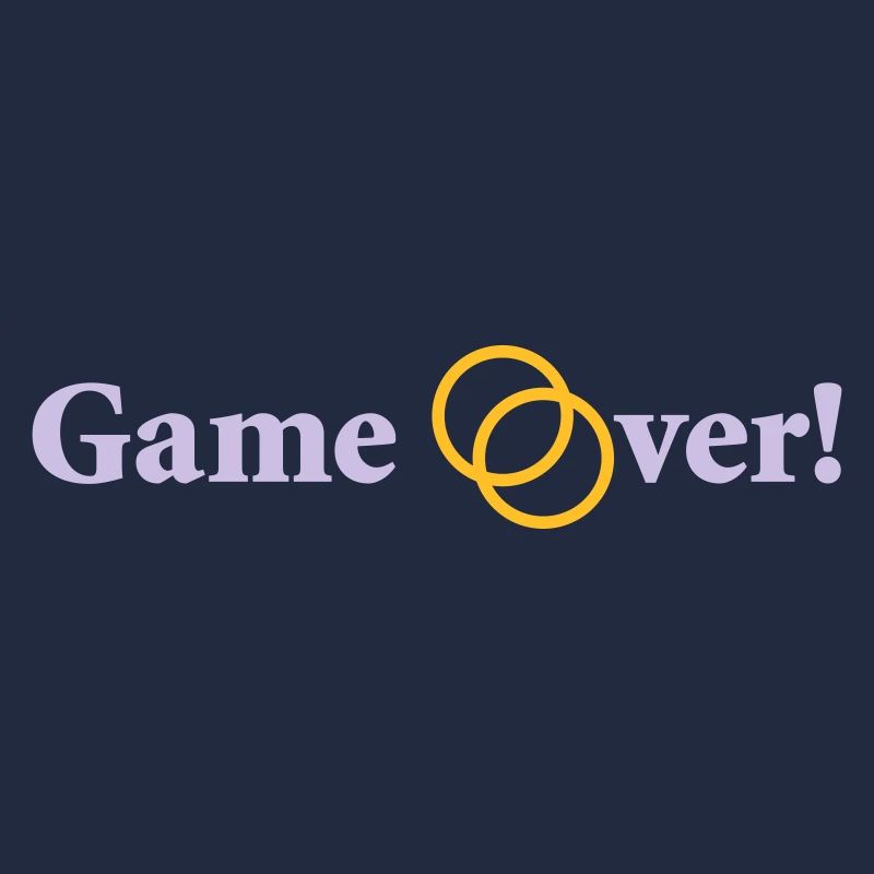 Game over Hochzeit Ehepaar Braut Bräutigam Ringe