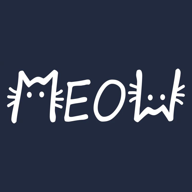 Couleur de motif de chat mignon chat meow chat librement sélectionnable