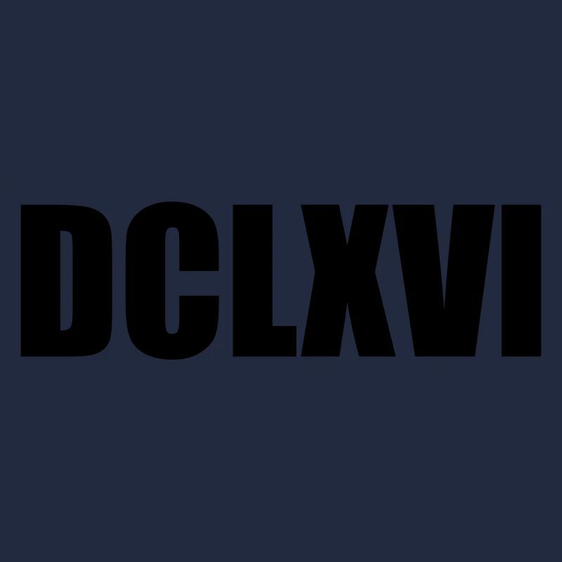 Nerdy Design "DCLXVI" - Römisch 666