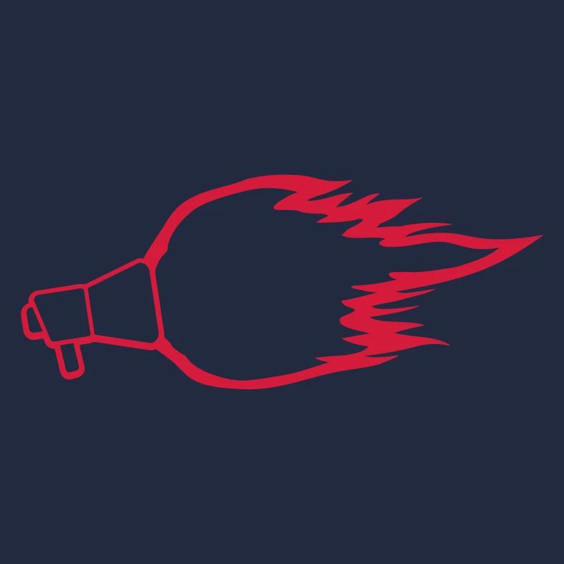 Hot Speech Fire Megaphone