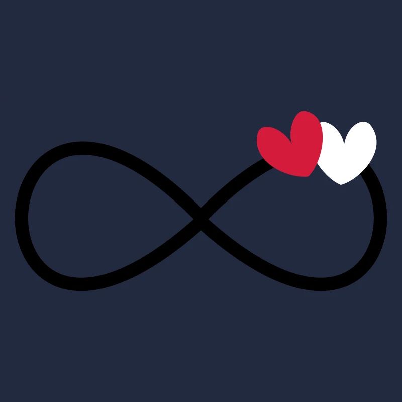 Infinity Infinity Symbol 2 cœurs