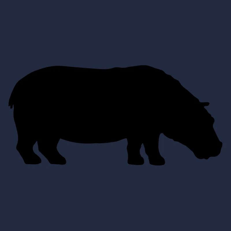 Nilpferd Silhouette Design