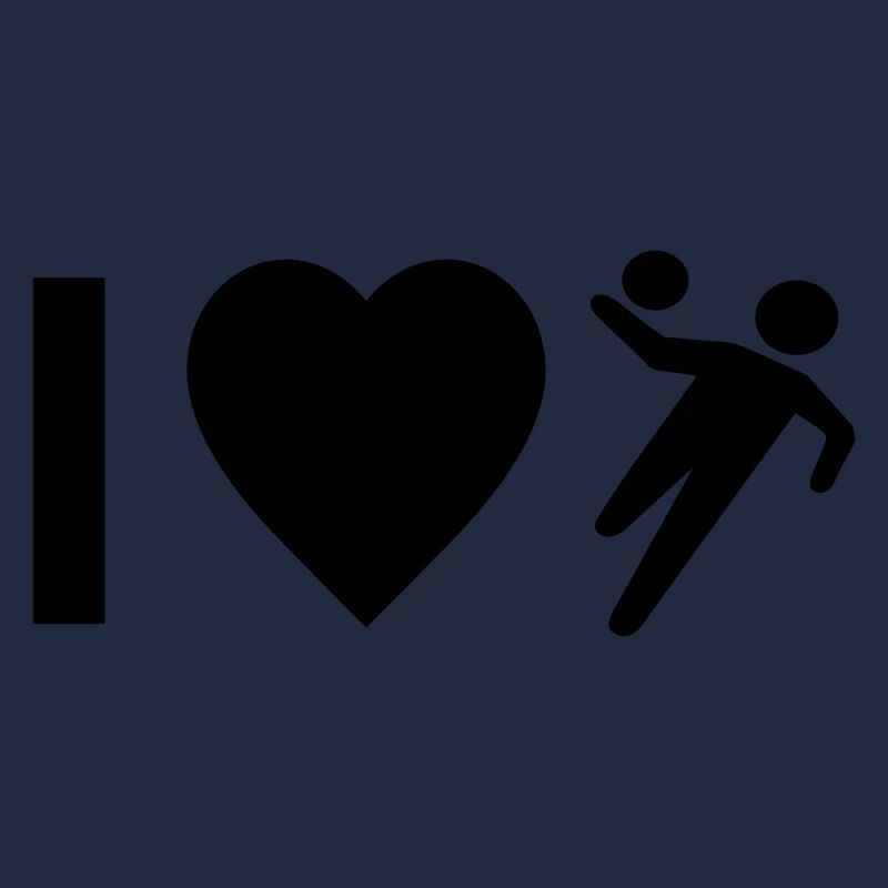 Design cool « I Love Handball » pour lui et elle