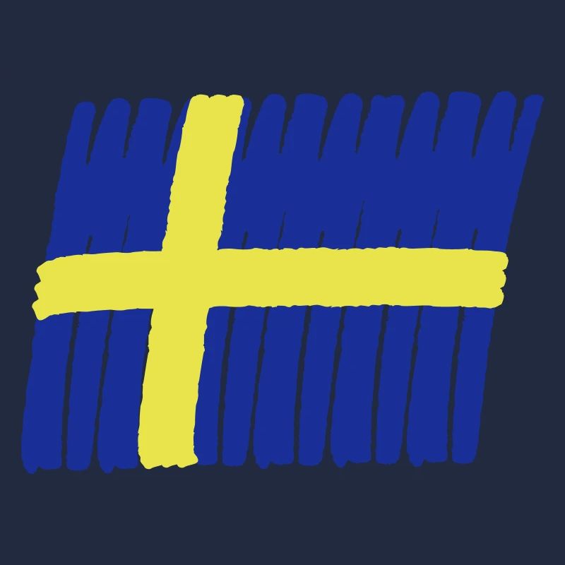 Sweden flag paint