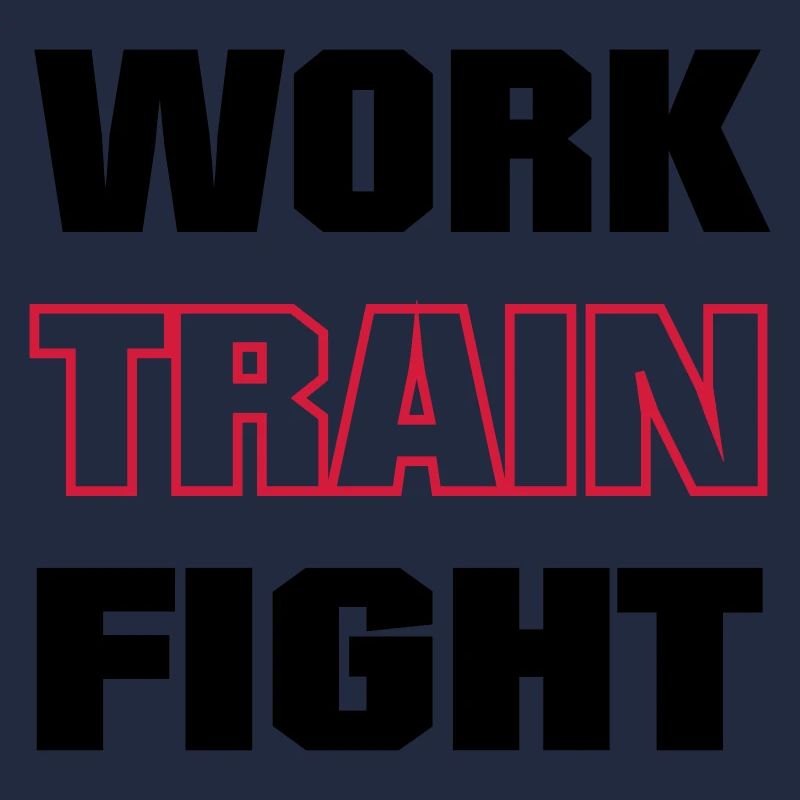 work train fight farbig