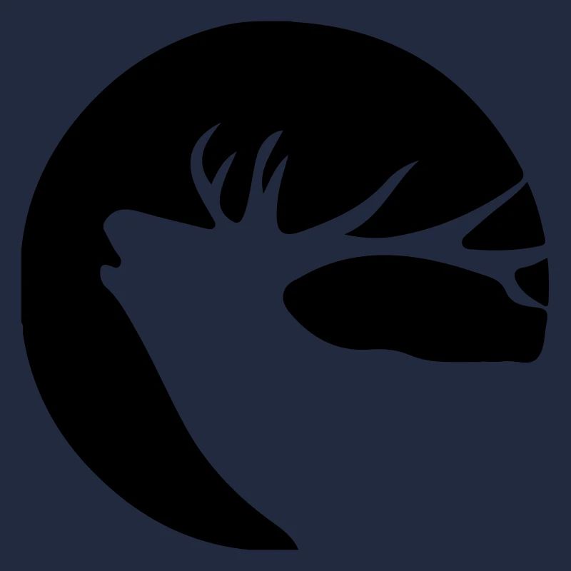 Röhrender Hirsch Silhouette