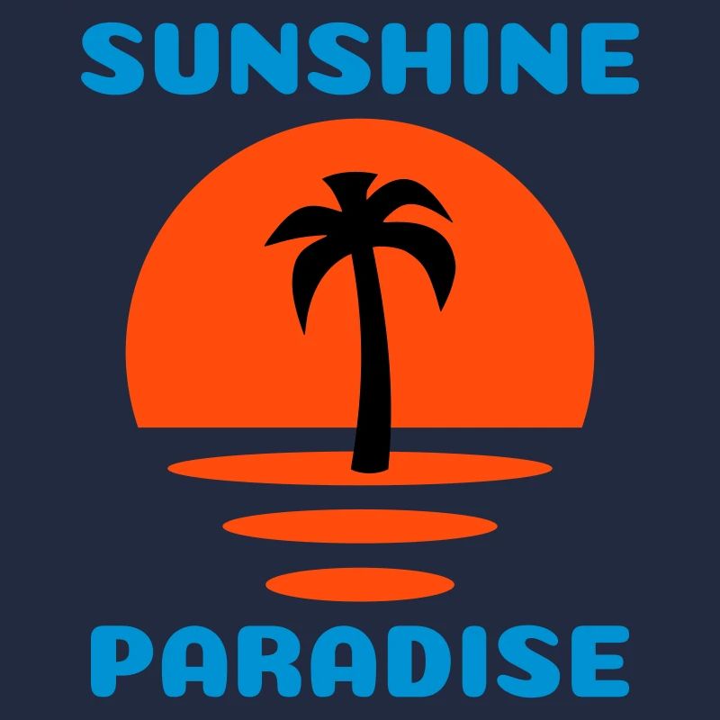 Sunshine, paradise (Half Sun, Palm Tree)