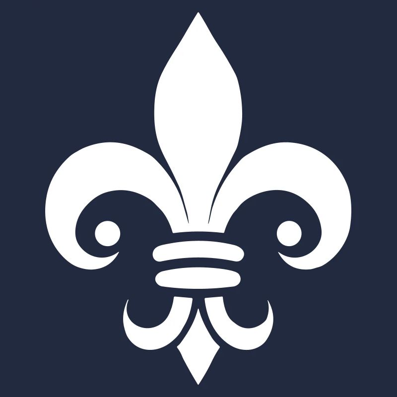Schlichtes Fleur de lys Design