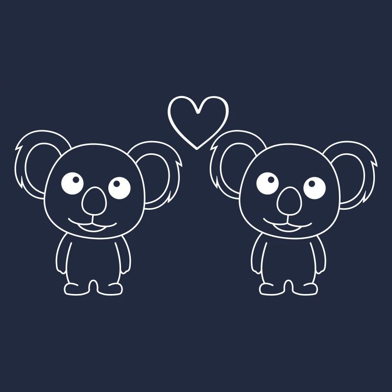 Koala Comic Paar Liebe