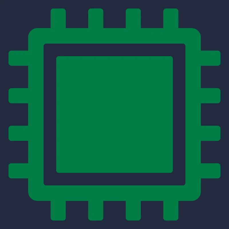 Mikrochip-Symbol KI