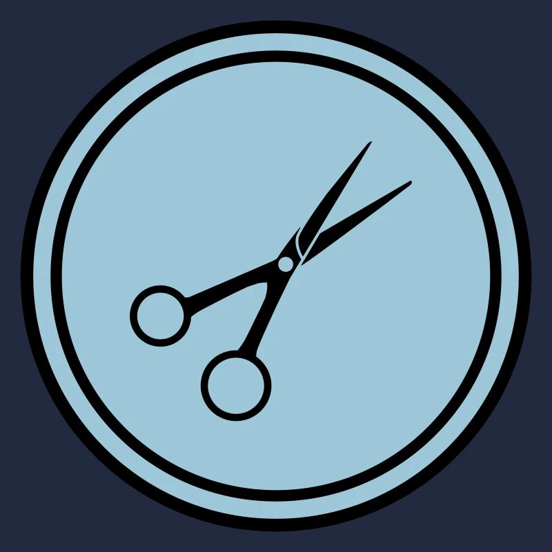 Ciseaux Barbier Cercle