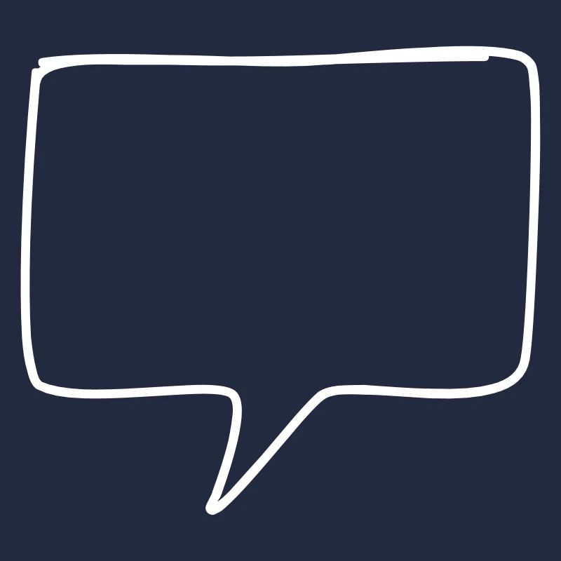 Sprechblase runde Ecken