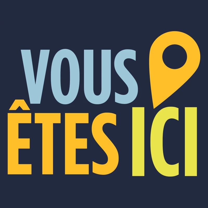 Vous êtes ici - color