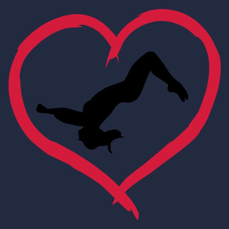 Gymnast, Gymnastics Heart & Backflip