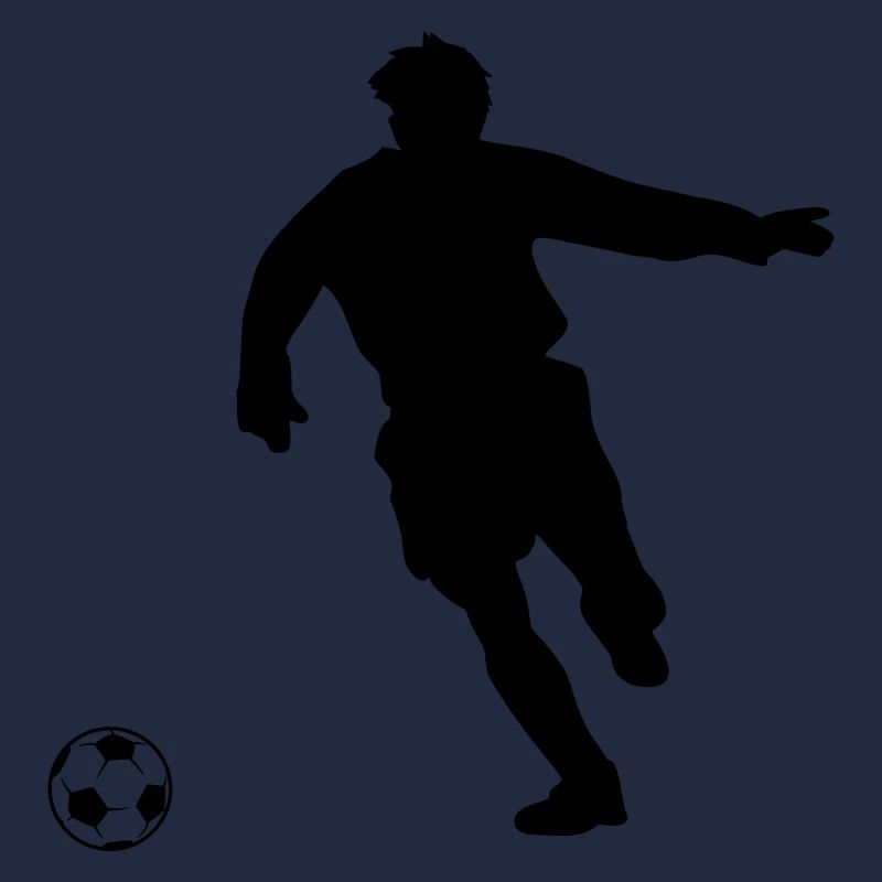 Fußballspieler einfarbig, Silhouette