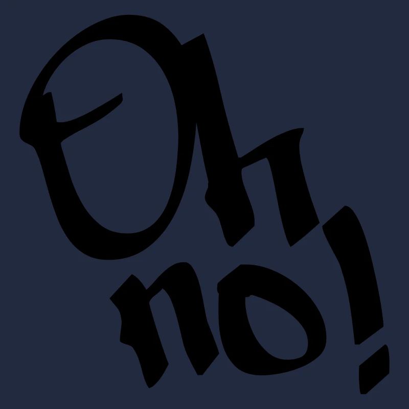 Oh non, oh non! Graffiti, couleur de conception modifiable