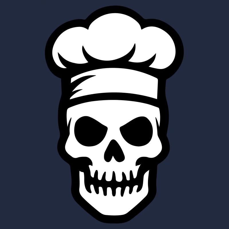 Chef Skeleton Chef Chaque de chef