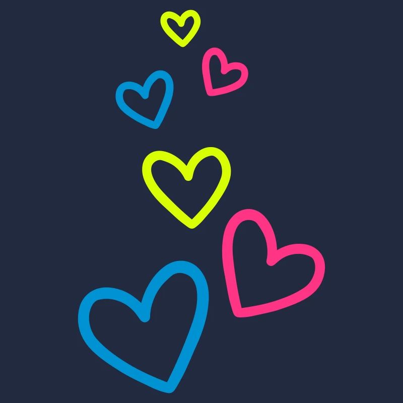 Coeurs Coeur coloré