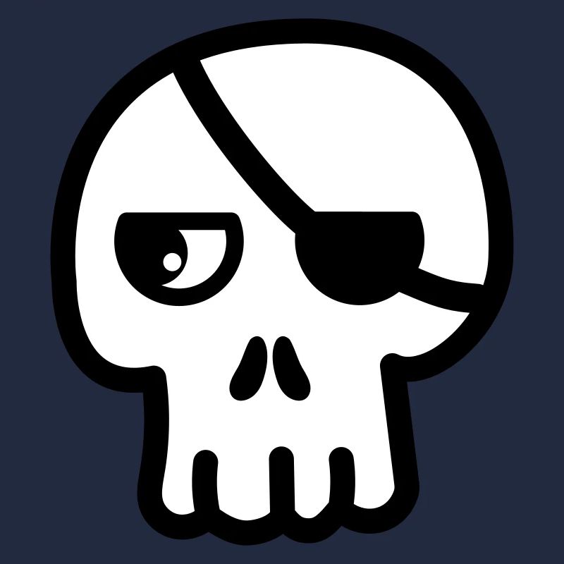 Tête de mort Cache-œil Kawaii