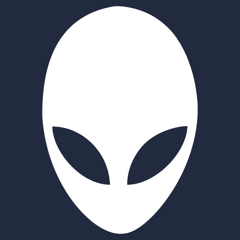 Alien head 001 vector