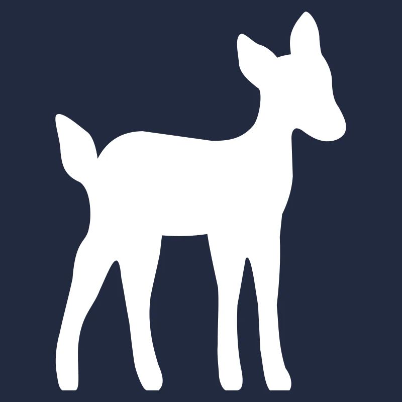 Cadeau silhouette de faon de cerf