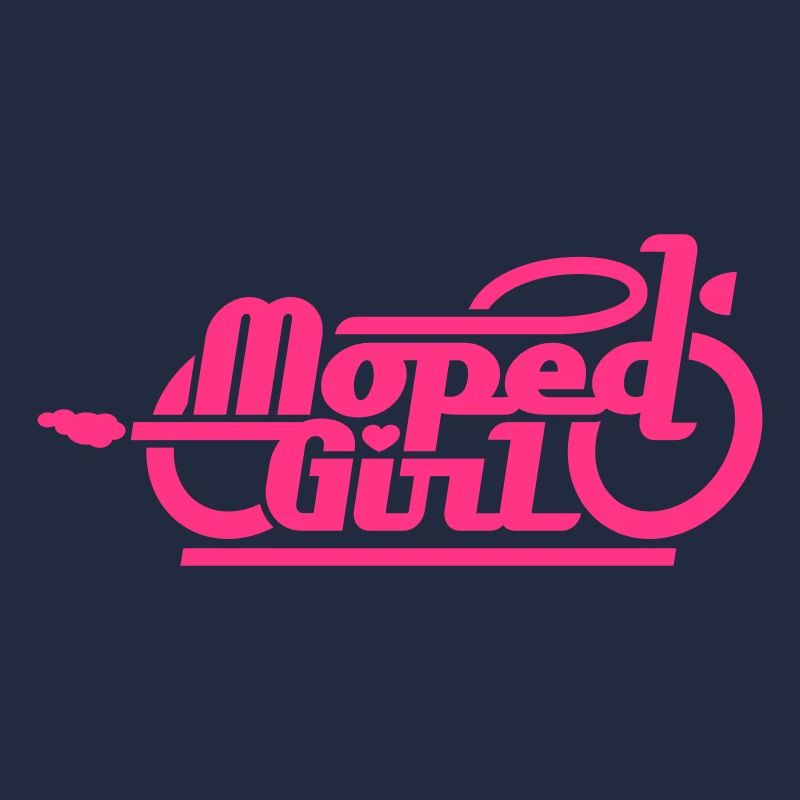 Fille cyclomoteur / cyclomoteur (V1)