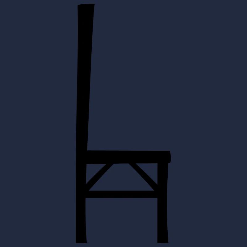 Conception silhouette de chaise