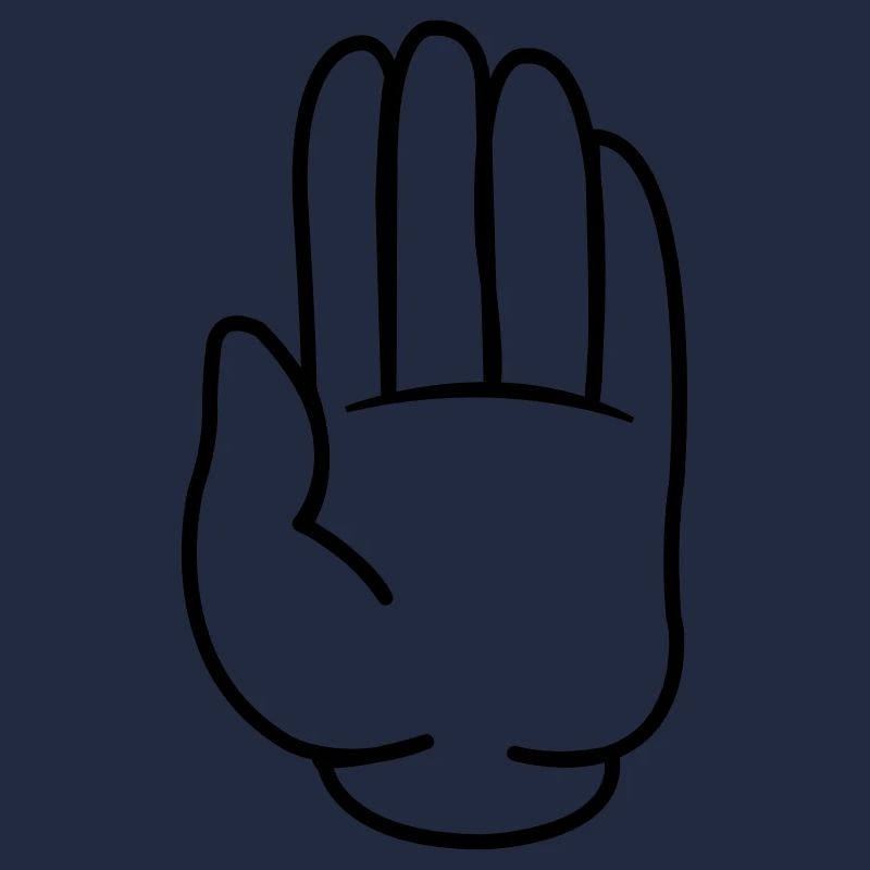 comic hand stop