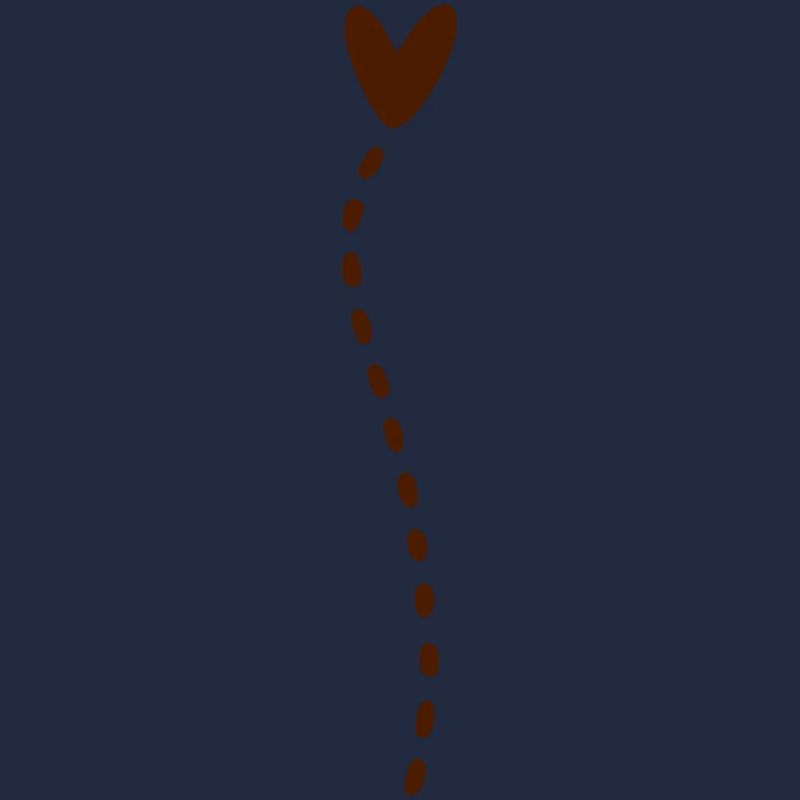 Ligne de cœur verticale
