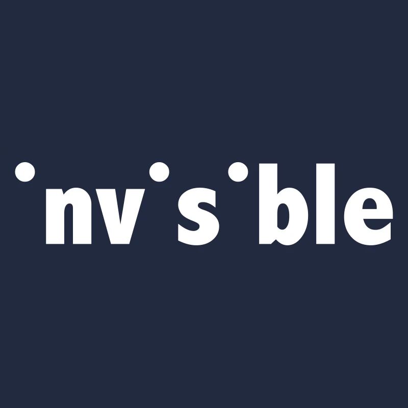 invisible typography