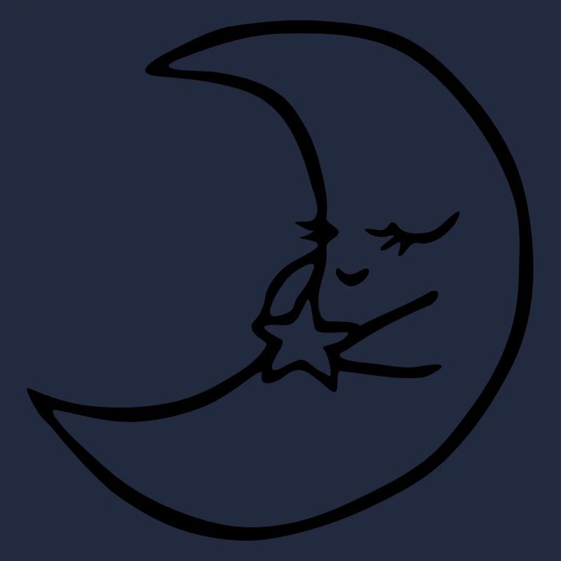 Lune avec étoile