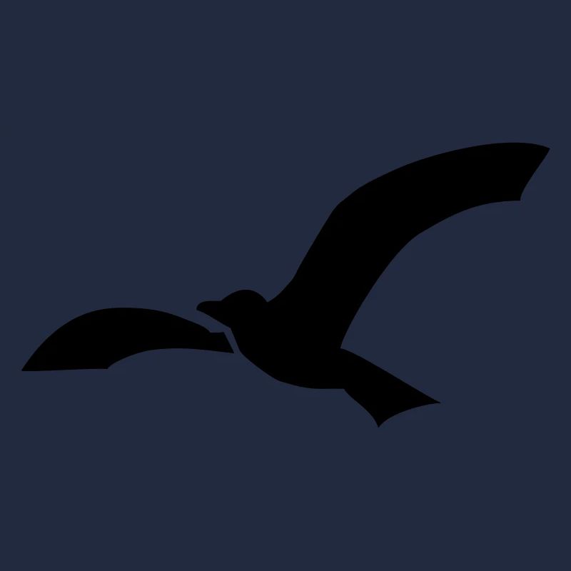 Möwe einfache silhouette