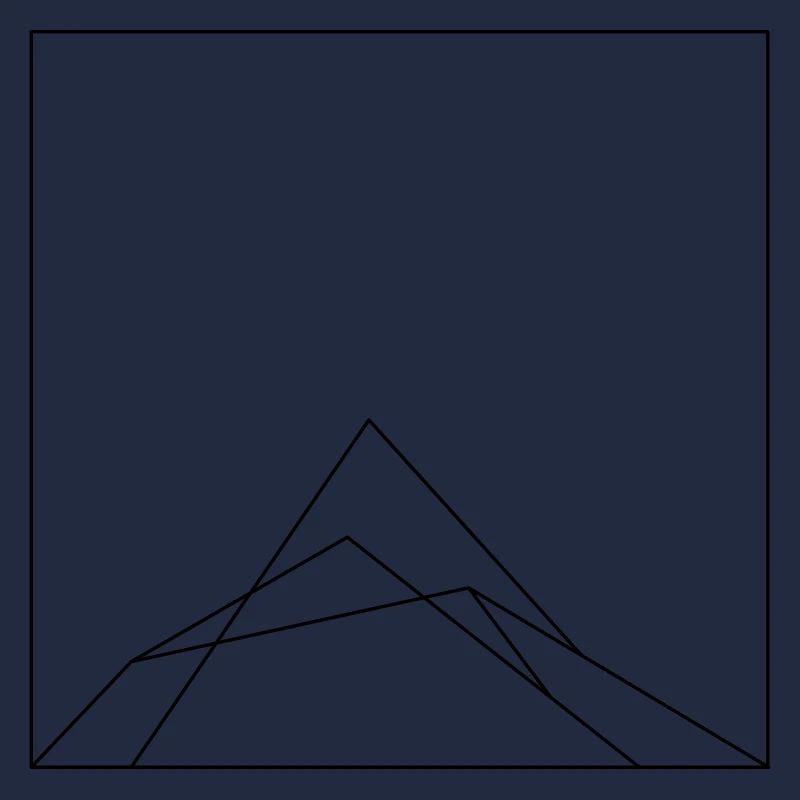 Montagne en dessin rectangle