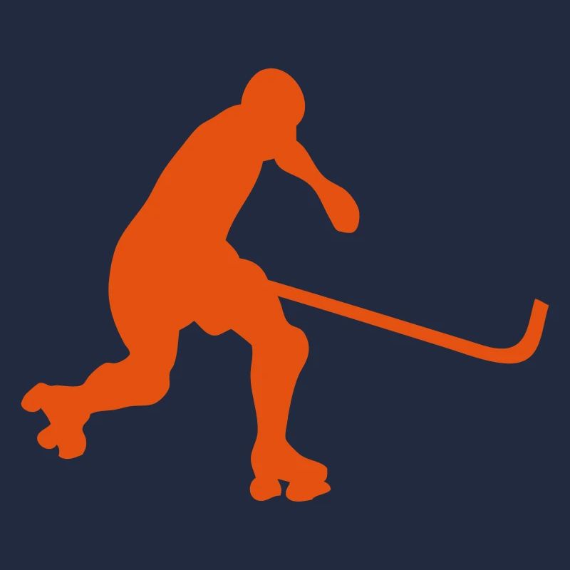 Eisbahn Hockey Silhouette Spieler 2
