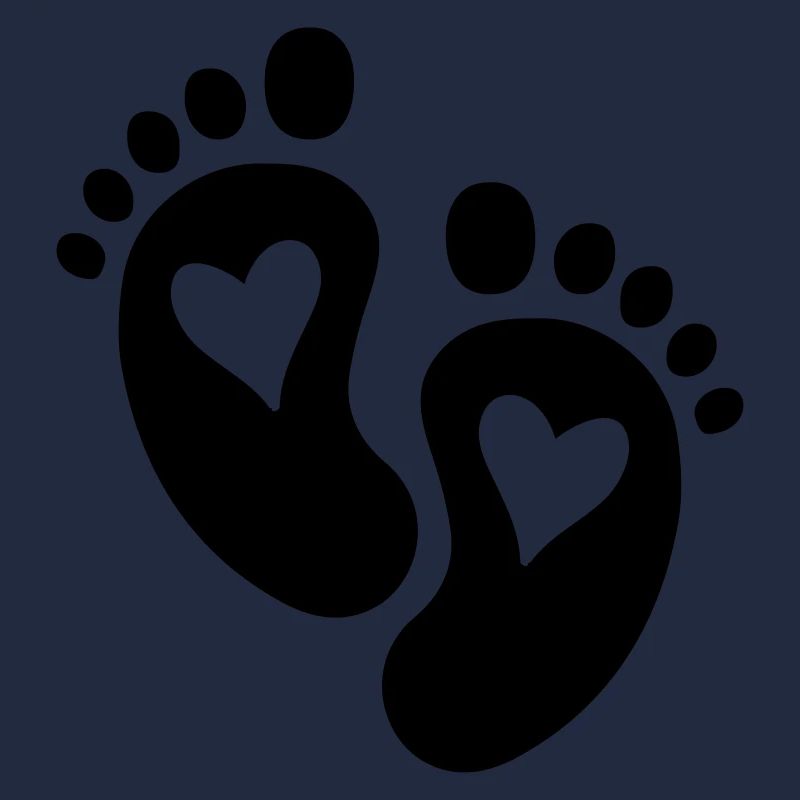 Pieds de bébé Coeur