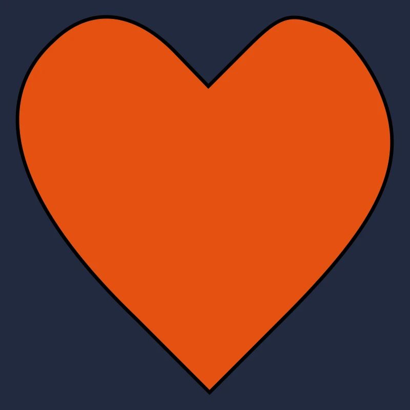 Großes rotes Herz. Heart