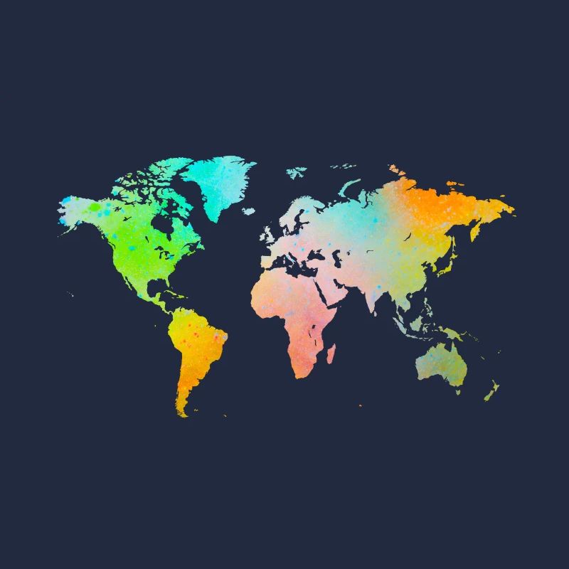 Spray Paint World Map