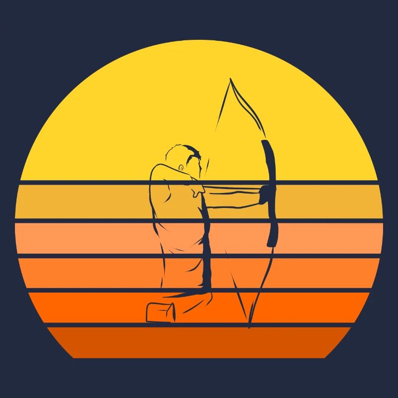 Arc classique archer arc et flèche vintage