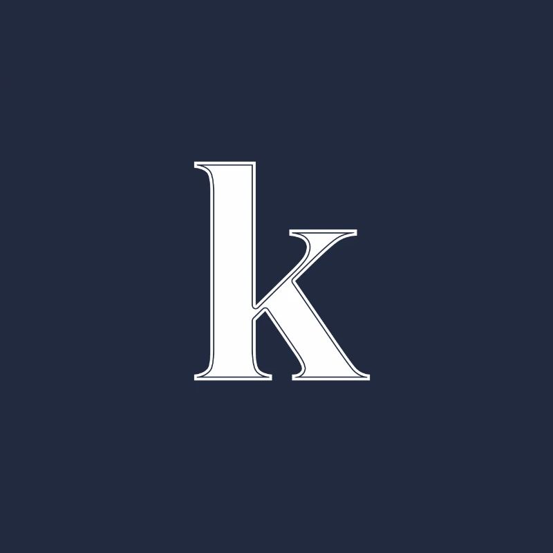 Buchstabe K Letter abc Alphabet Name Geschenkidee