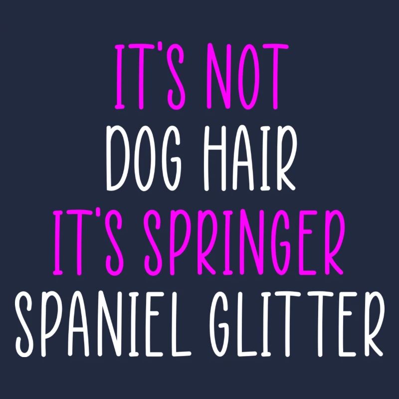 Springer spaniel glitter