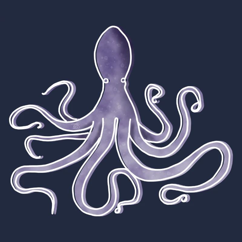"Octopus", Boho Line Art Design, Series "Ocean"