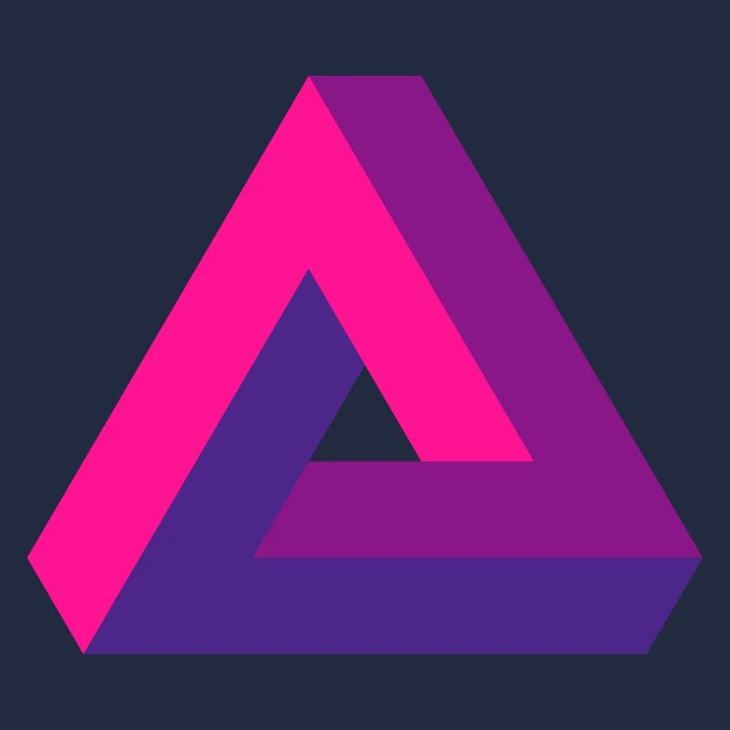 Perspective hallucinante : Impossible 3D Triangle