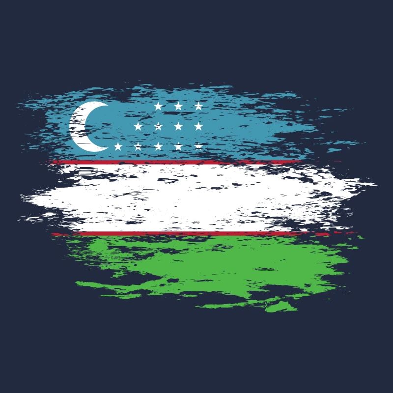 Drapeau de l’Ouzbékistan utilisé